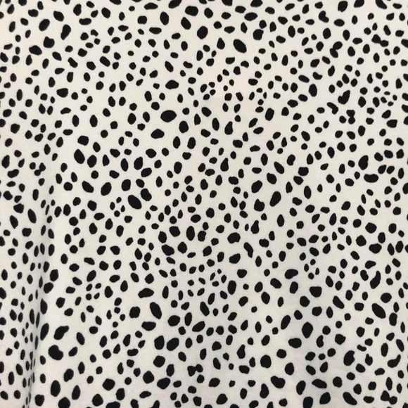 ruffle shirt polka dot shirt XL NWT Reb in J. White black exaggerated ruffle top - Picture 11 of 16